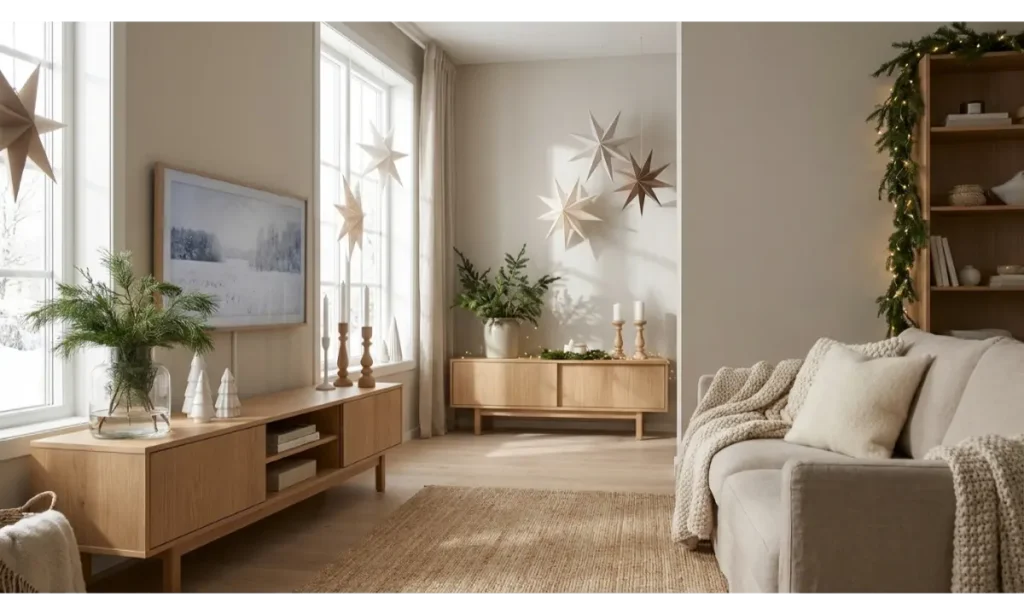 Simple Scandinavian Christmas Styling