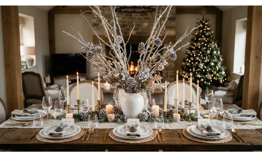Snowy Branch Centerpiece