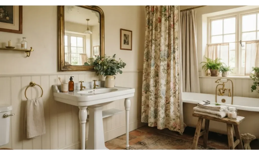 Soft Cottage Bathroom