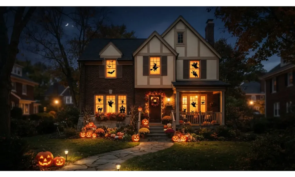 Spooky Window Silhouettes