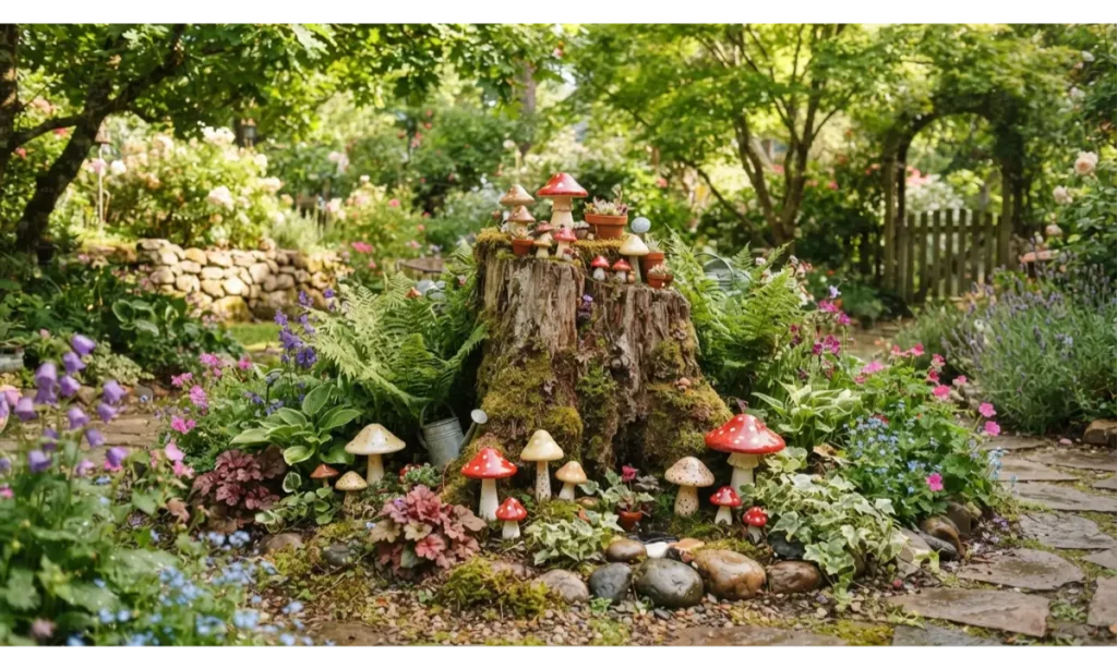 Stump Mushroom Garden