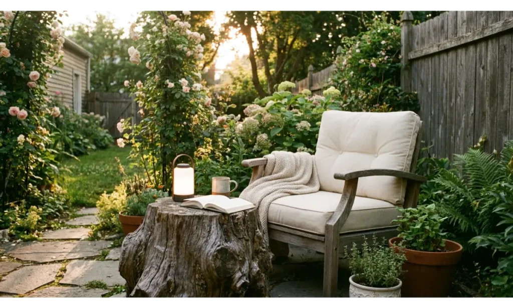 Stump Reading Corner