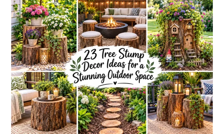 Tree Stump Decor Ideas