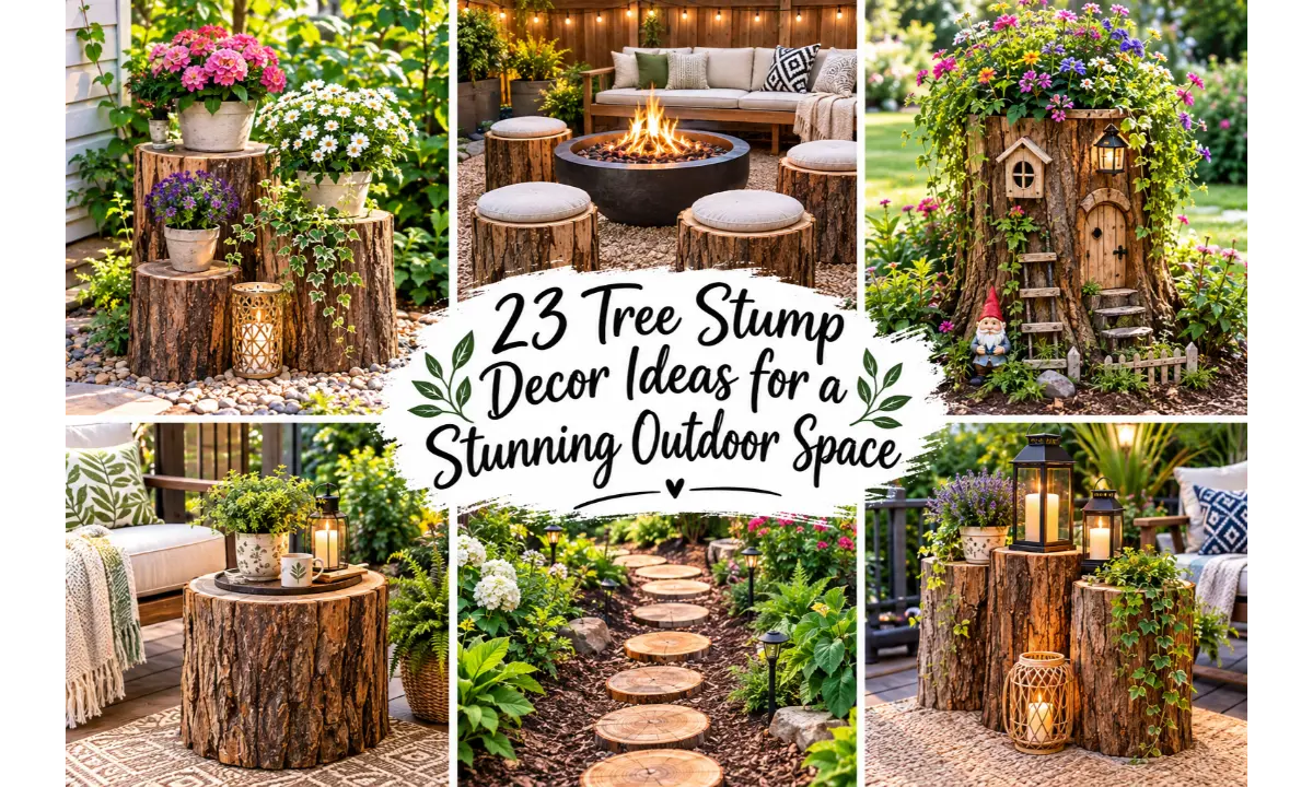 Tree Stump Decor Ideas