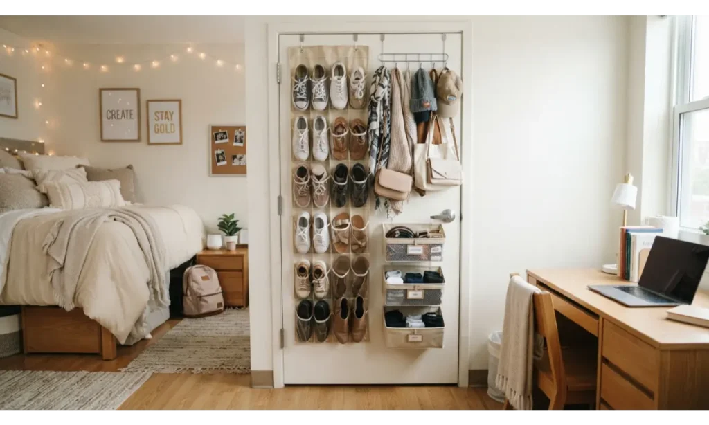 Turn the Closet Door Into Extra Storage