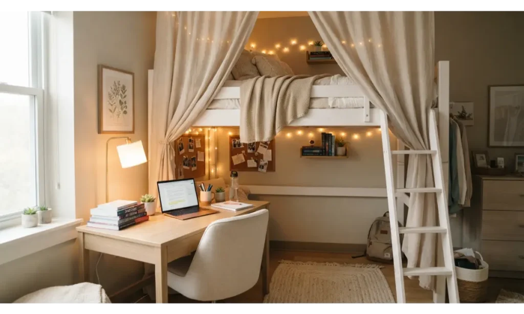 Use Curtains to Create a Private Zone