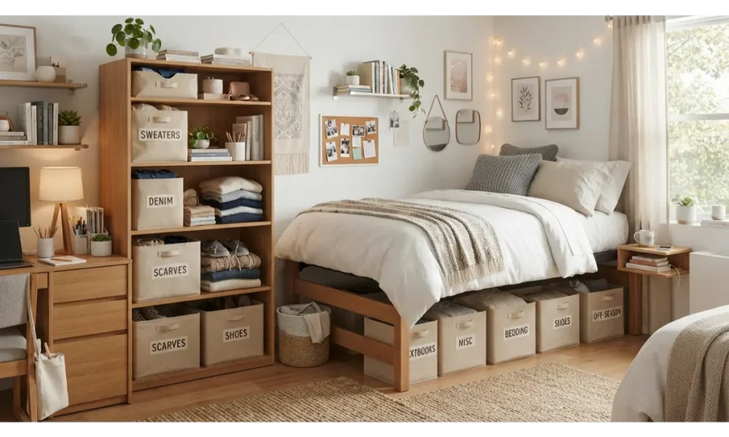 Use Matching Storage Baskets