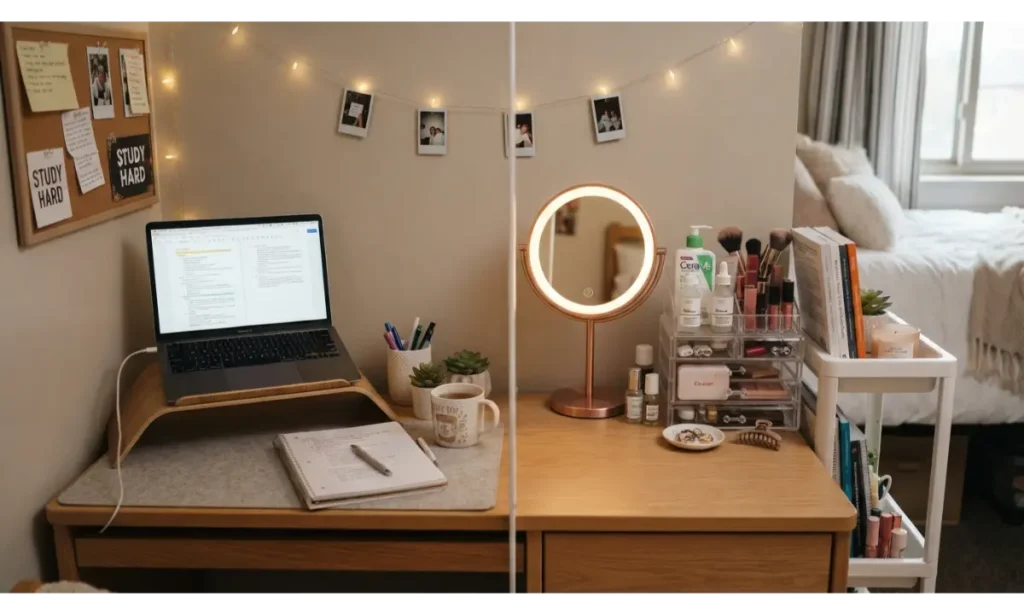 Use a Two Zone Desk Layout