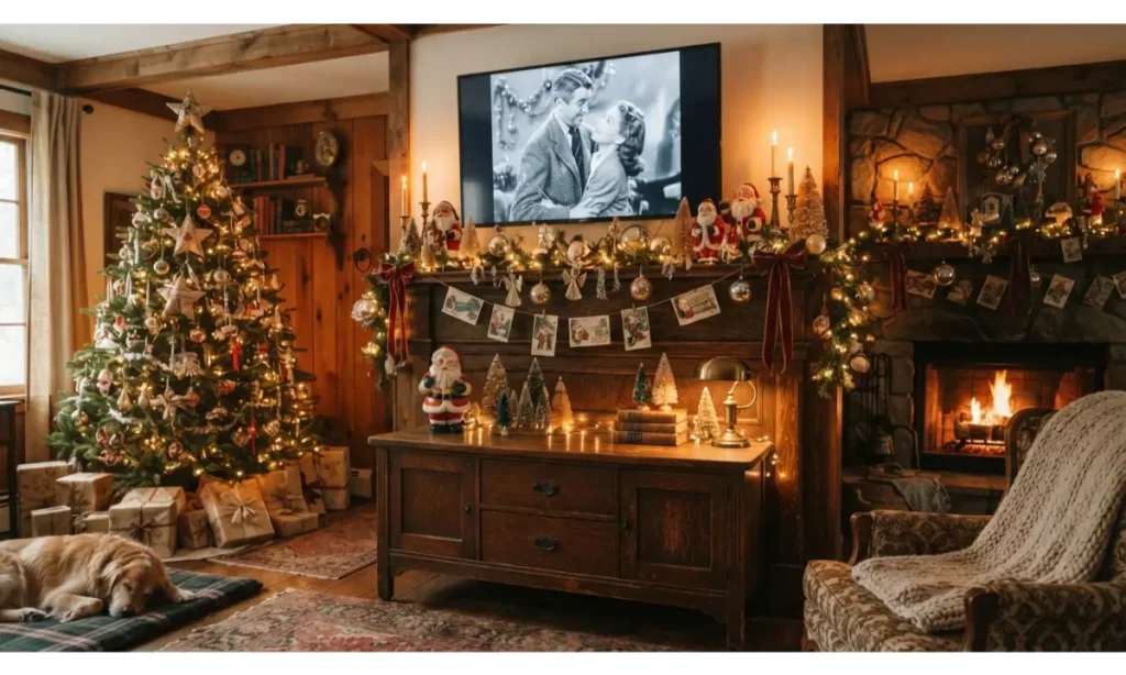 Vintage Christmas TV Stand