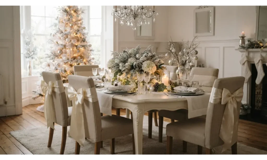 White Ribbon for an Elegant Winter Theme