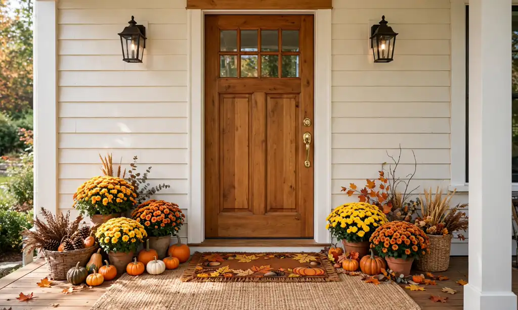 Layered Fall Doormats
