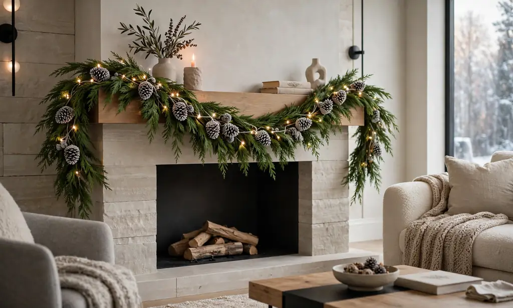 Evergreen Cedar Garland Swag