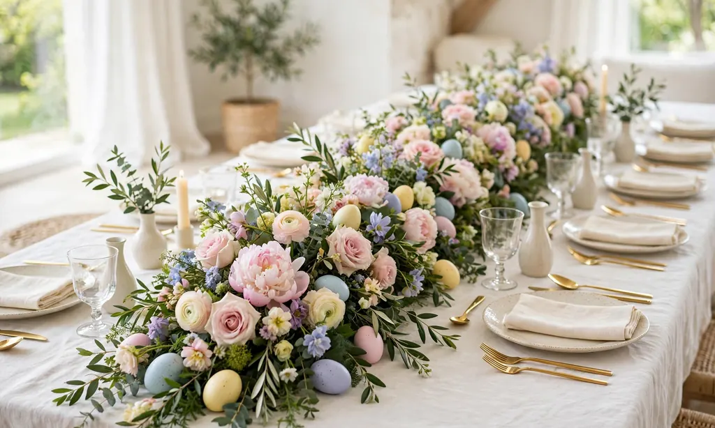 Fresh Flower Garland Runner