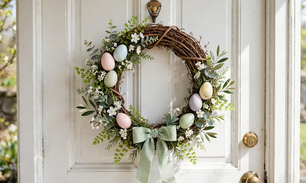 Easter Egg Wreath for the Front Door
