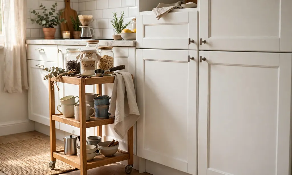 Slim Rolling Kitchen Cart