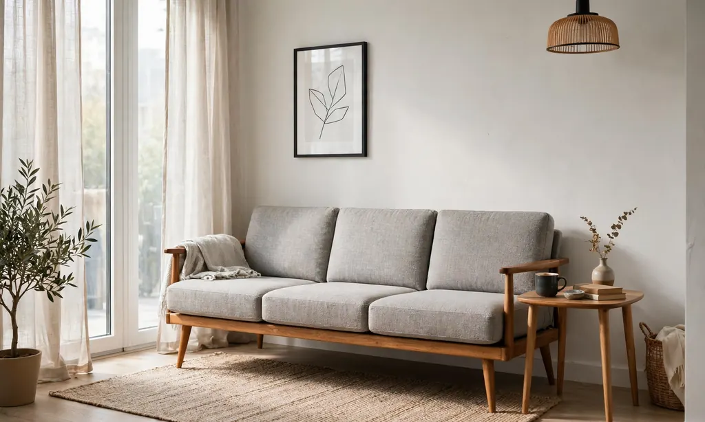 Slim-Profile Sofa with Legs