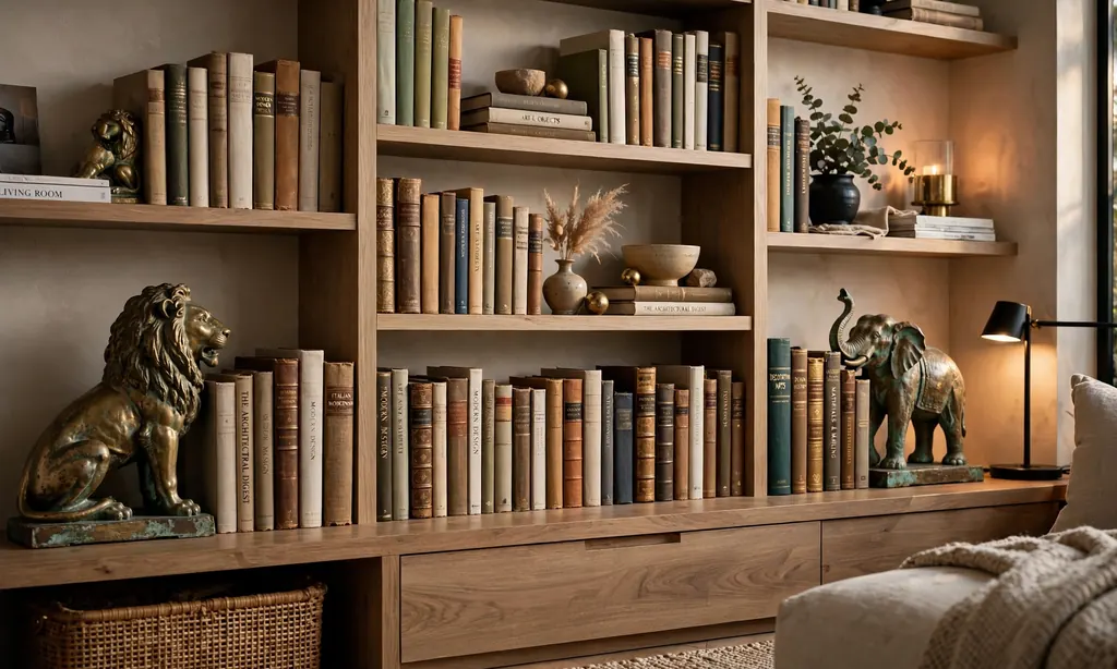 Vintage Bookends as Statement Pieces