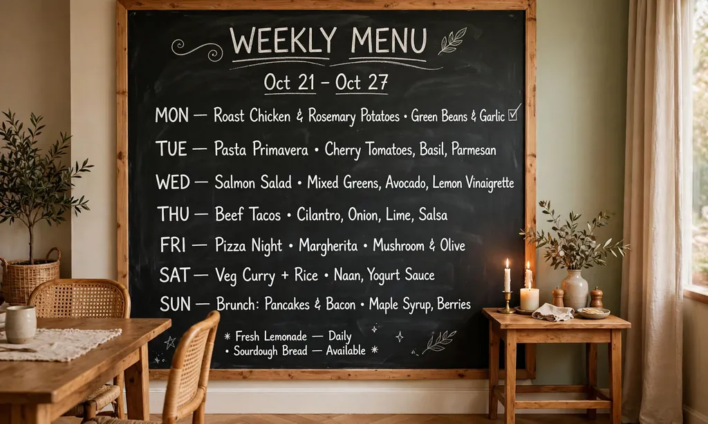 Chalkboard Menu Wall
