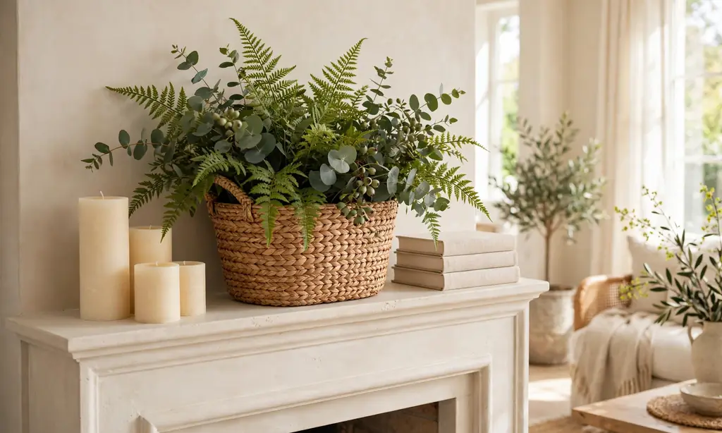 Woven Basket Greenery Filler