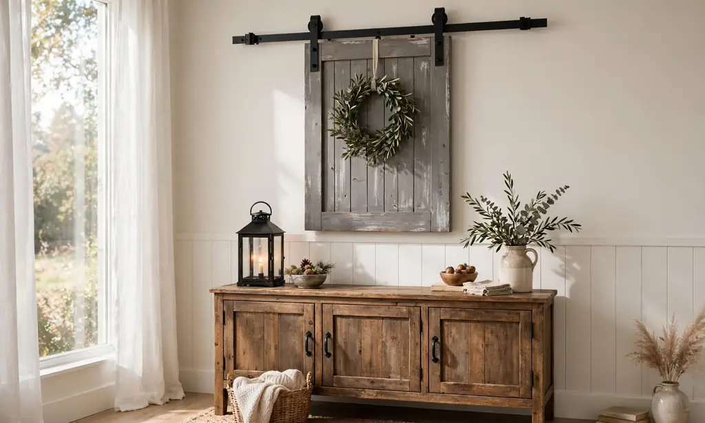 Barn Door Inspired Wall Decor