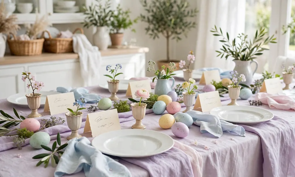 Egg Cup Bud Vase Name Cards