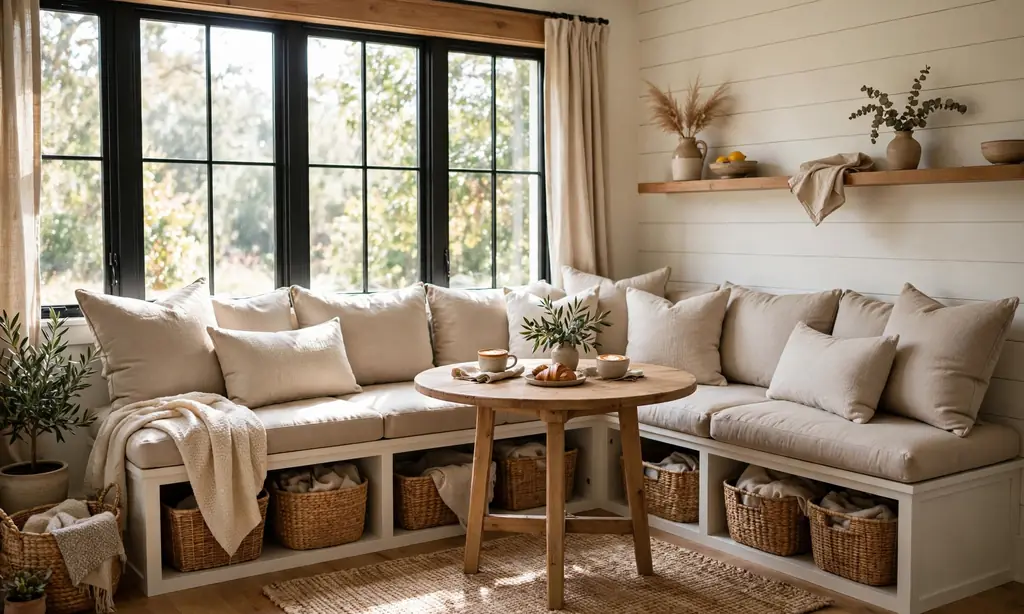 Storage Banquette Dining Nook