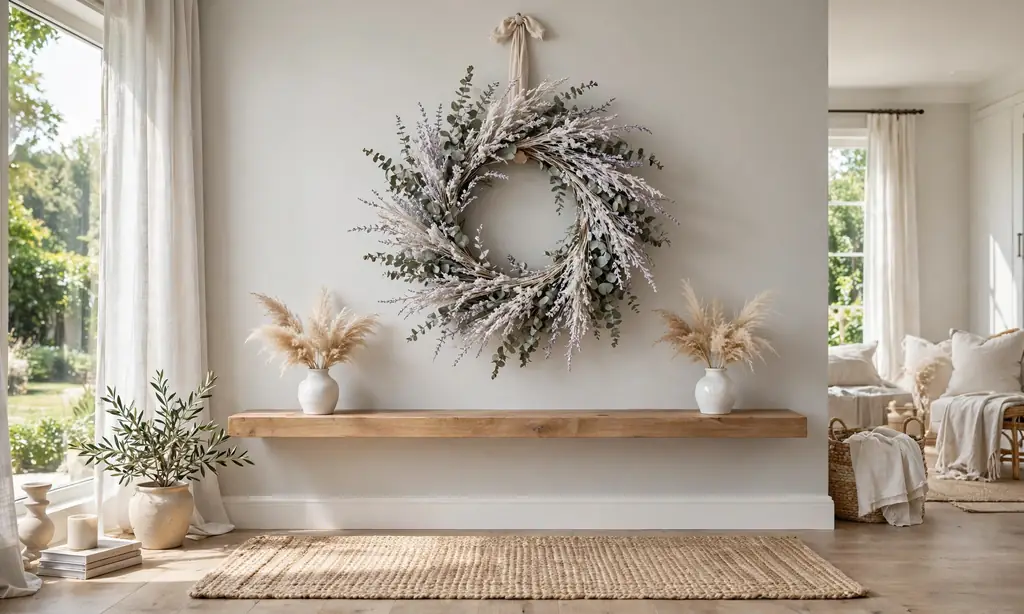 Whitewashed Summer Wreath