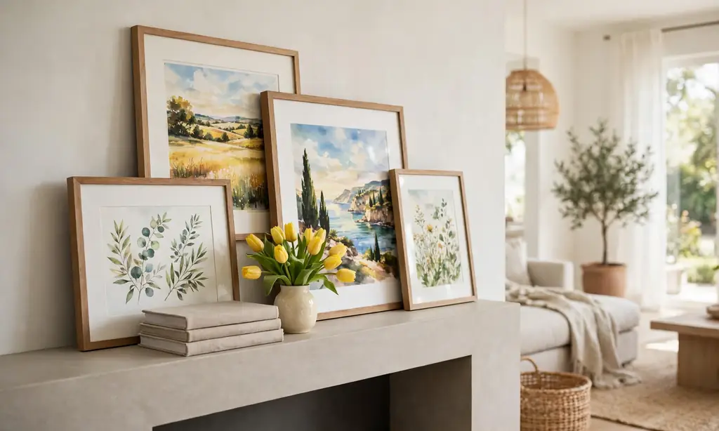 Layered Summer Landscape Art