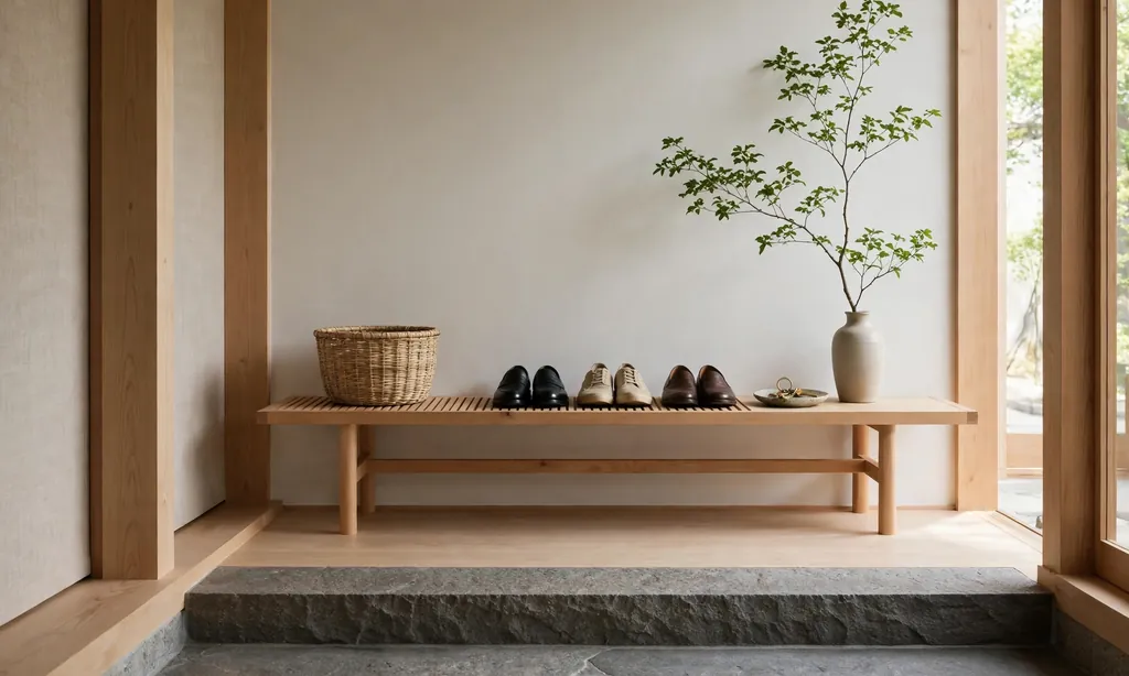 Clutter-Free Genkan-Style Entryway