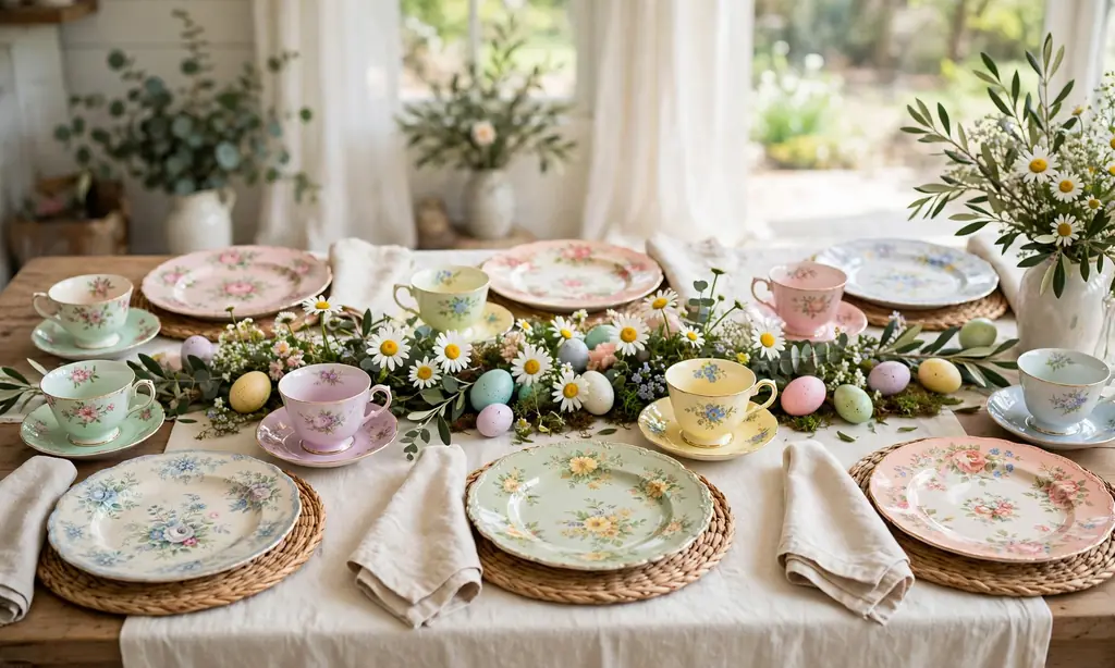 Mix-and-Match Vintage China Place Settings