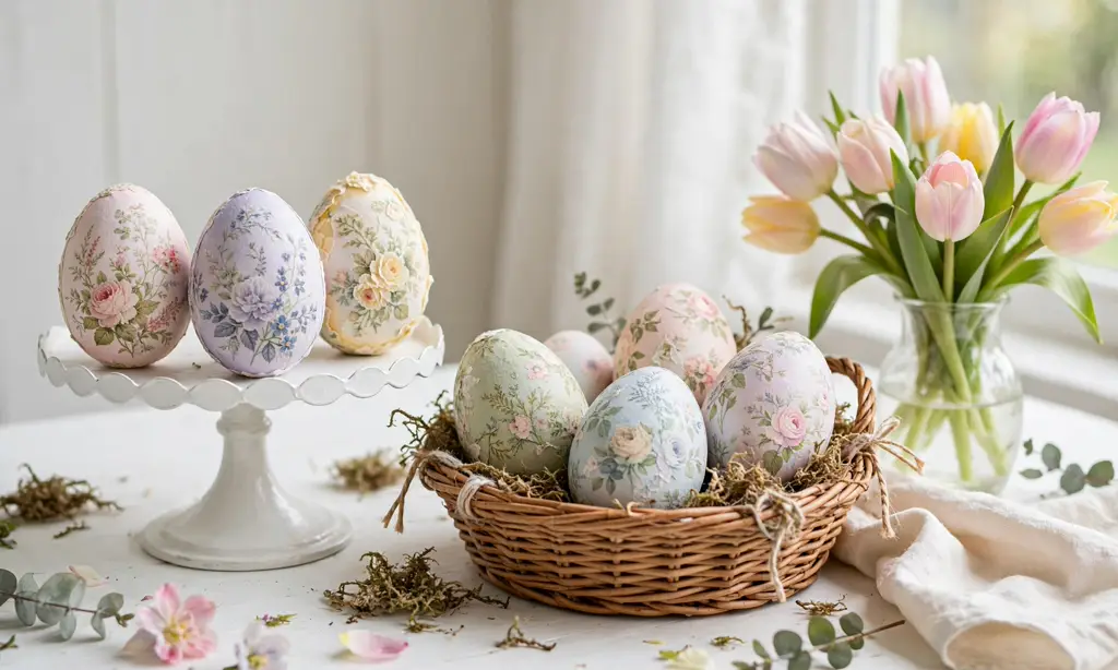 Decoupage Easter Eggs