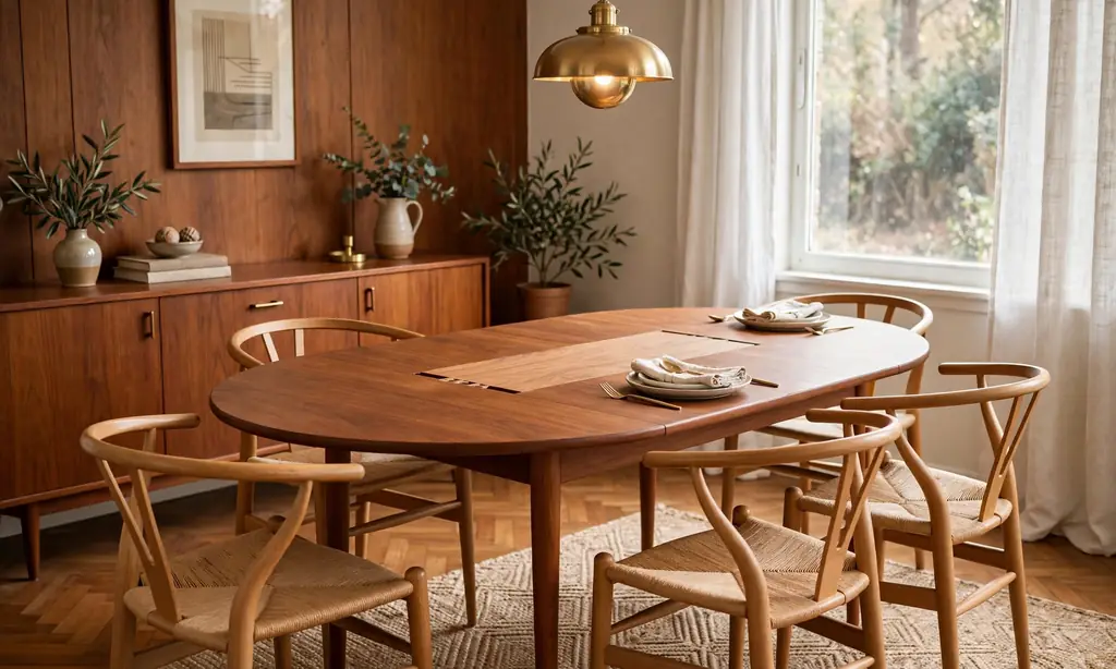 Expandable Round-to-Oval Table