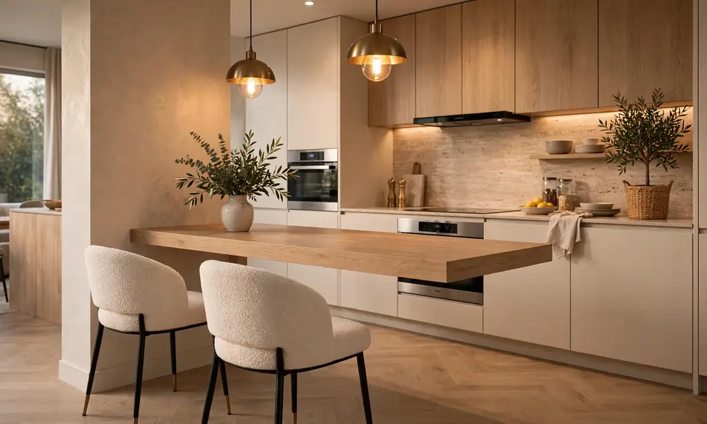 Floating Wall-Mounted Dining Bar