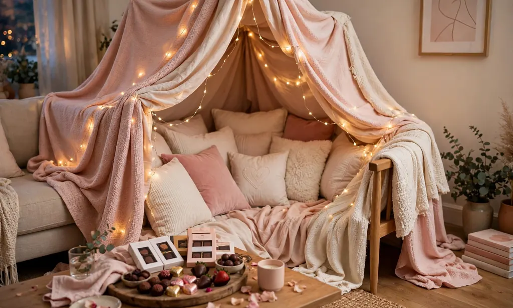 Cozy Blanket and Pillow Fort Nook