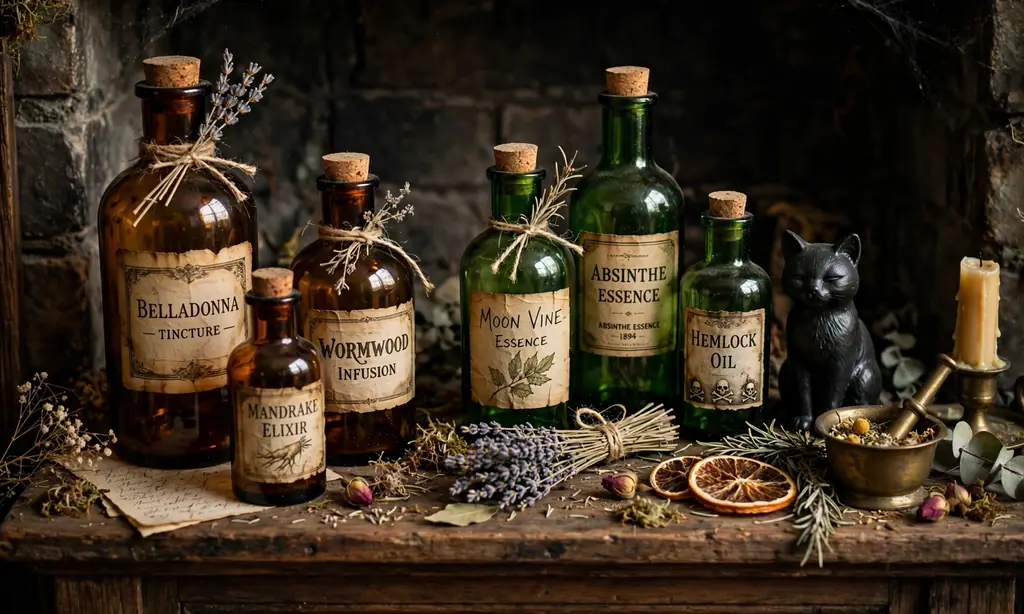 Vintage Potion Bottle Collection