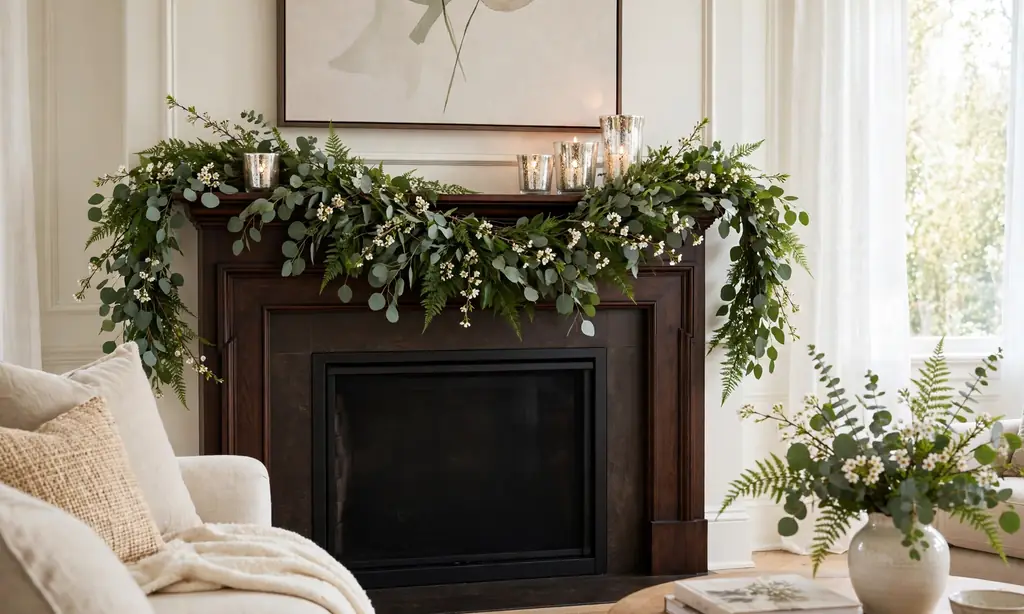 Eucalyptus and Fern Garland