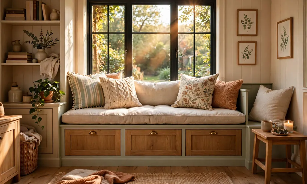 Built-In Window Seat with Storage