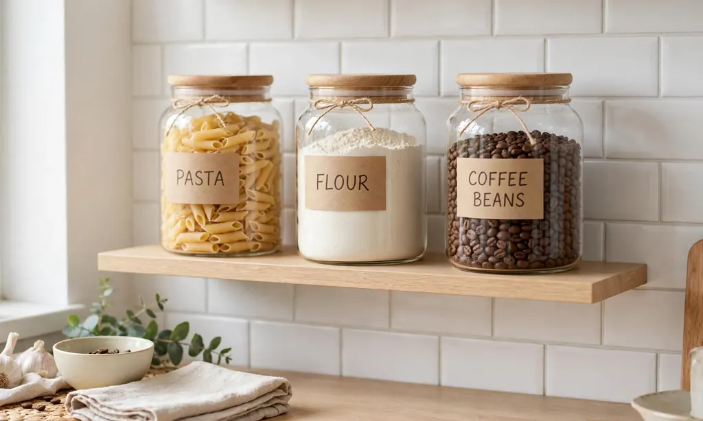 Clear Storage Canisters Display