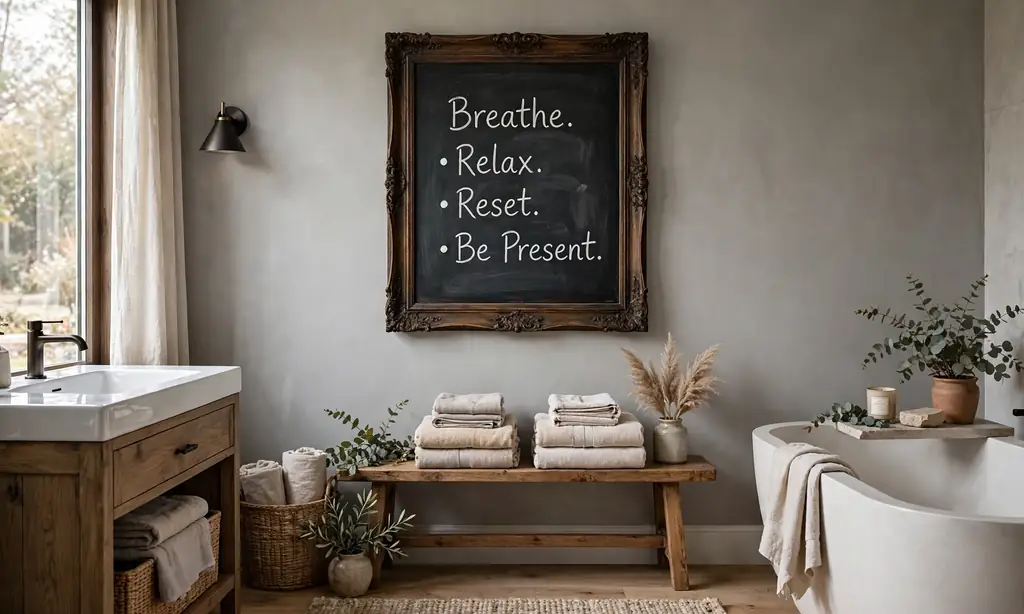 Framed Chalkboard with a Quote