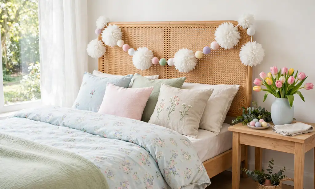 Bunny Tail Pom-Pom Garland