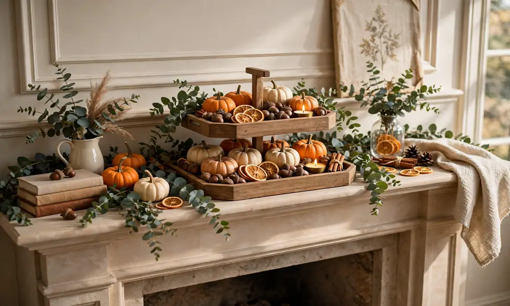 Tiered Tray Fall Vignette