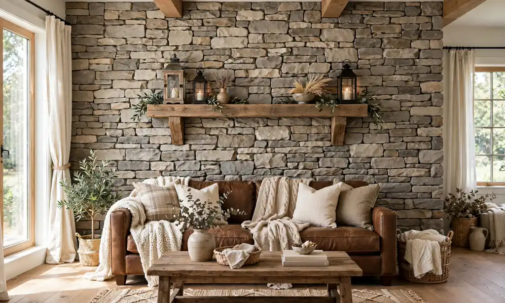 Natural Stone Accent Wall