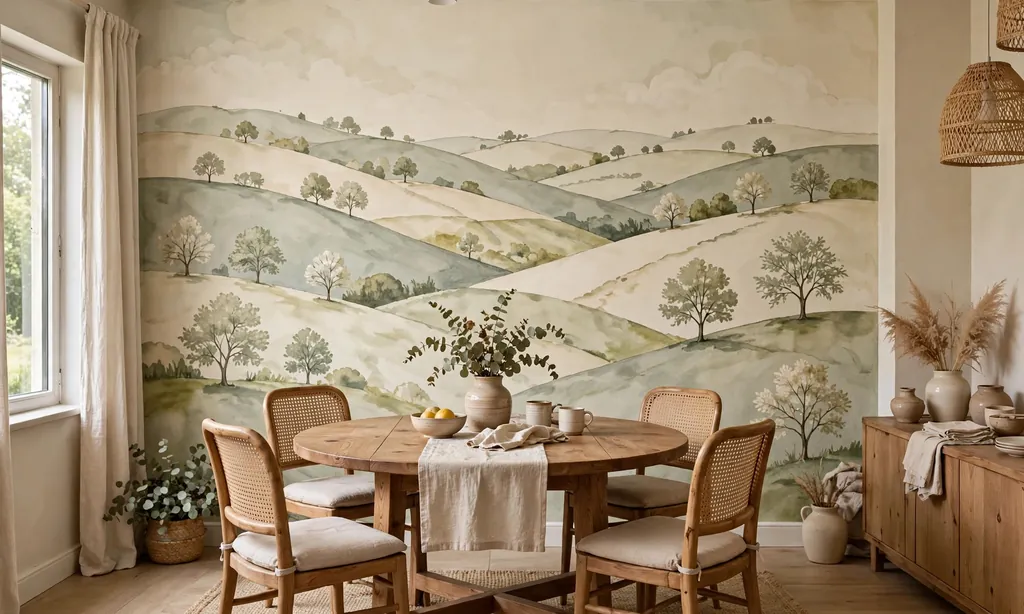 Mural-Style Feature Wall