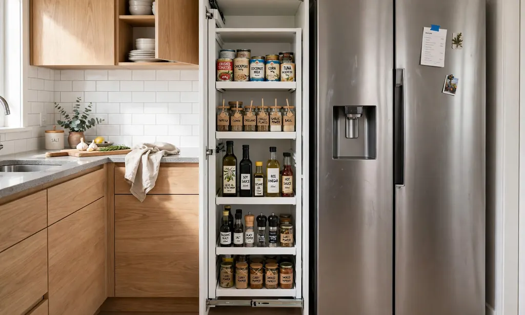 Slim Pull-Out Pantry Cabinet