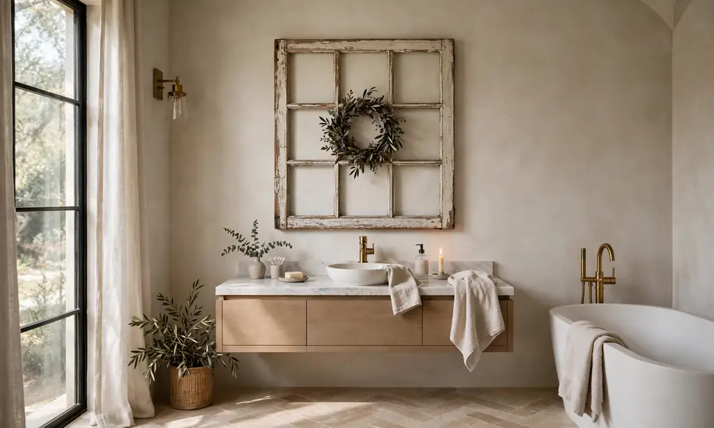 Architectural Salvage Window Frame