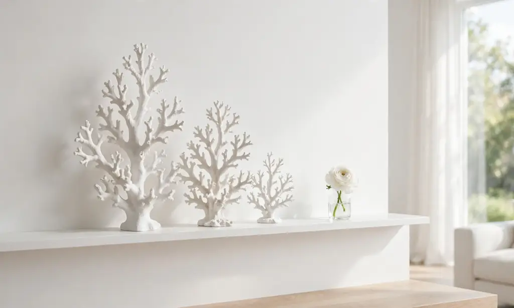White Coral Minimalist Styling