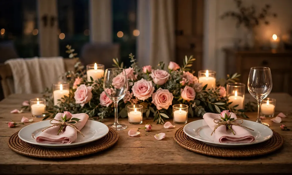 Valentine Tablescape for Two