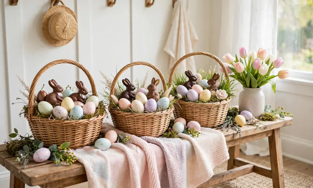 Easter Egg Hunt Baskets Display