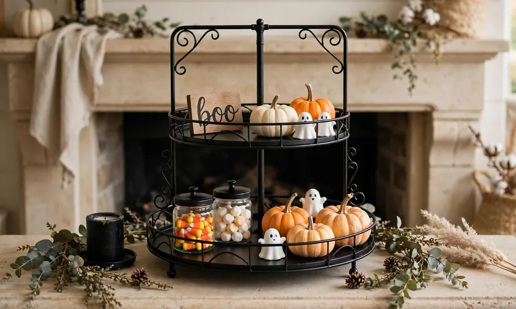 Tiered Tray Halloween Display