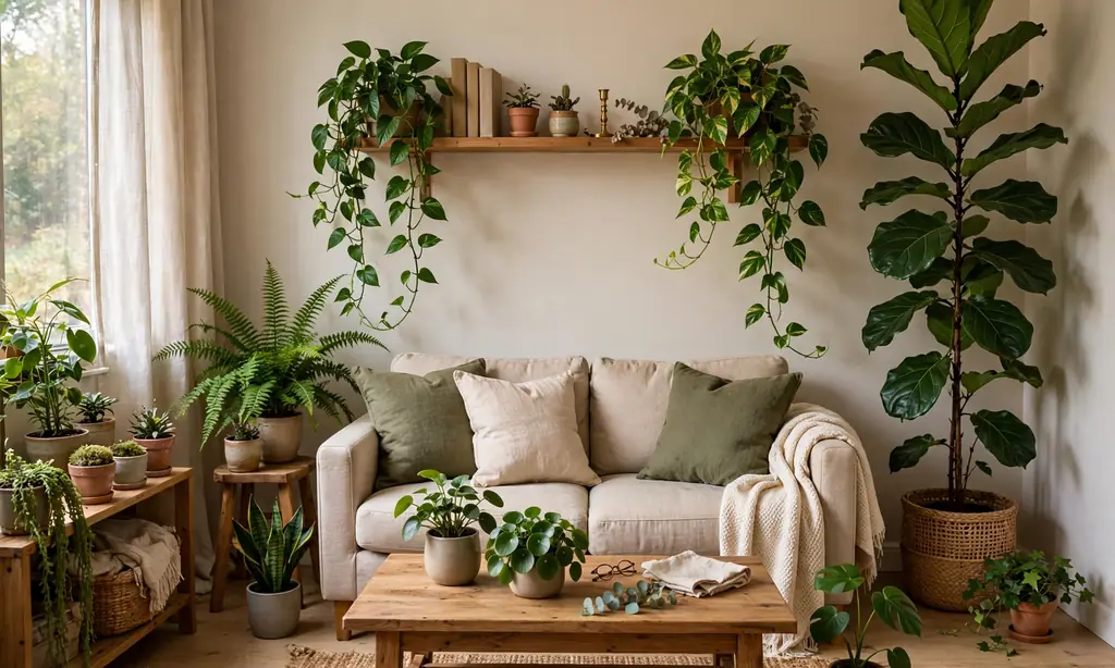 Indoor Plants at Varying Heights